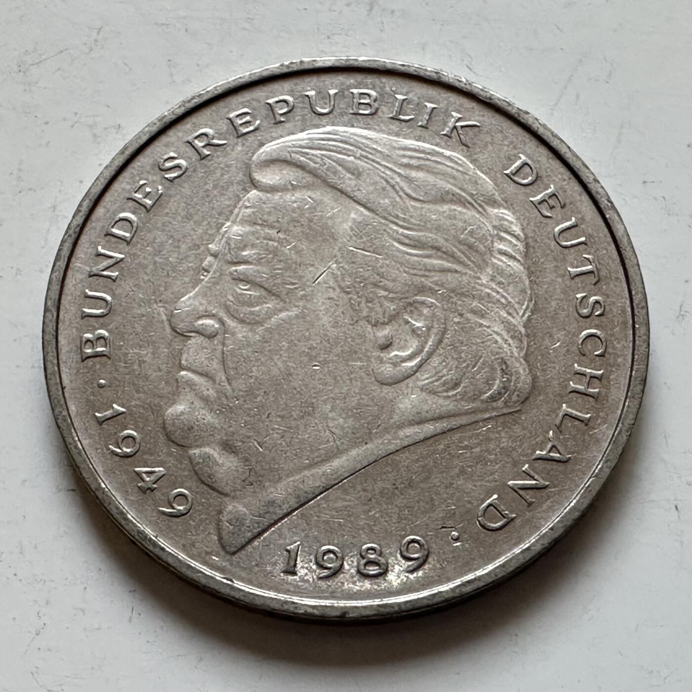 🌹外币初藏🌹🐯2025年第140场  每周二四六晚8️⃣点 接代拍 德国1994年A版 2马克 斯特劳斯