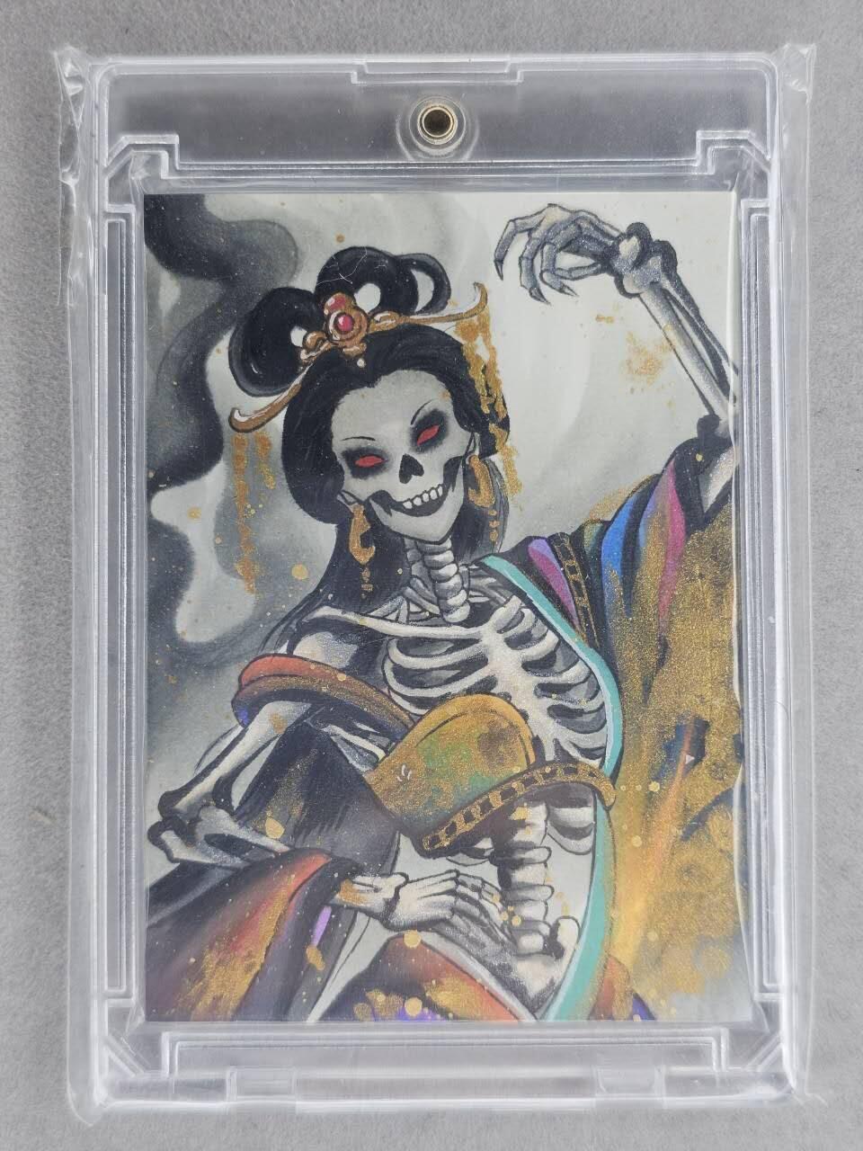 龙虎卡牌六七场 （无佣金，周六结拍，欢迎送拍） 【手绘卡】白骨夫人 画师:嗯哼