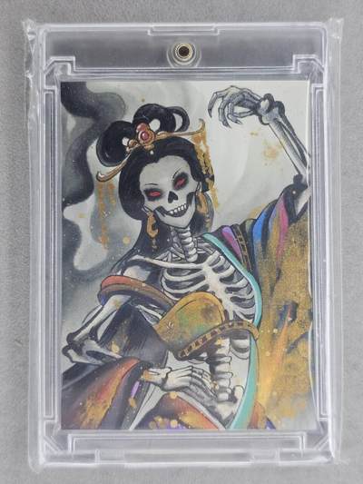 龙虎卡牌六七场 （无佣金，周六结拍，欢迎送拍） - 【手绘卡】白骨夫人 画师:嗯哼