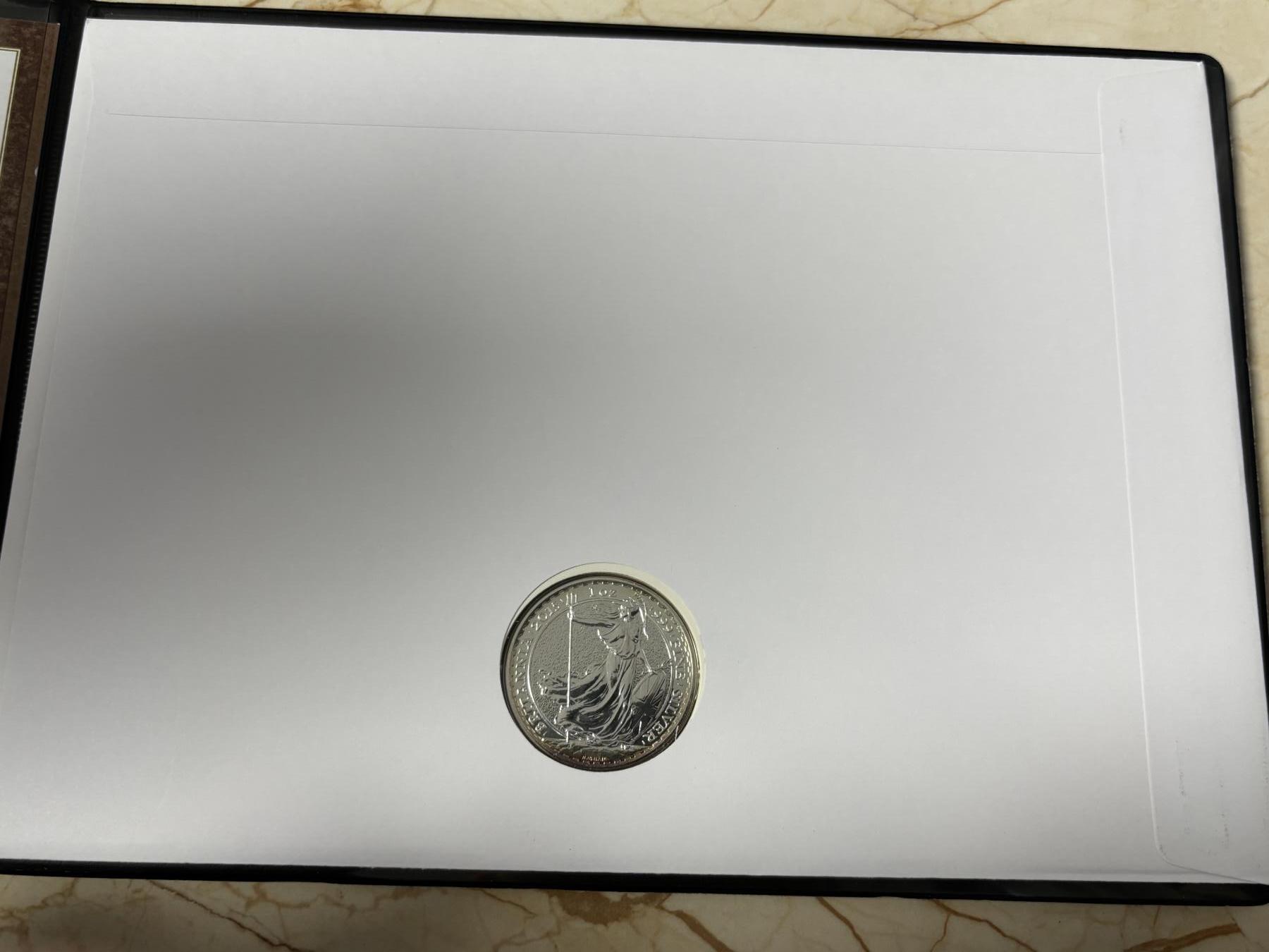 第185期拍卖 英国2015年不列颠女神纪念银币首日封，999银，1盎司