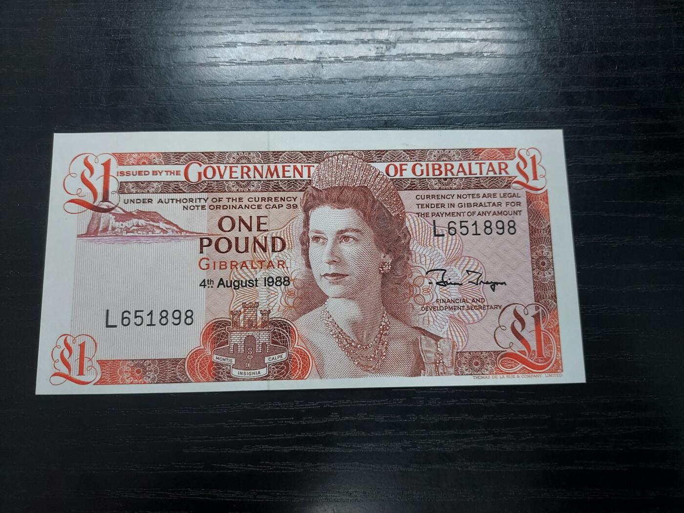 博彦收藏  12月15日 8点 钱币专场 全场包邮 直布罗陀女皇1元 UNC