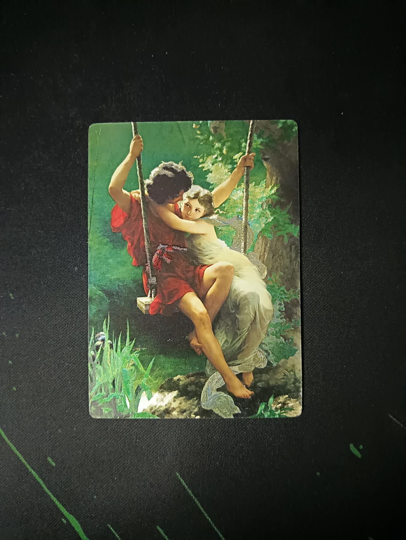 花开卡拍第53期（12月28号周日截拍，品控勿拍!!!拍品不寄存，运费5元，自制卡难免瑕疵，可能存在轻微撞角爆边等出厂瑕疵，品控介意勿拍！） 奇点卡牌 世界名画 春光 粗闪