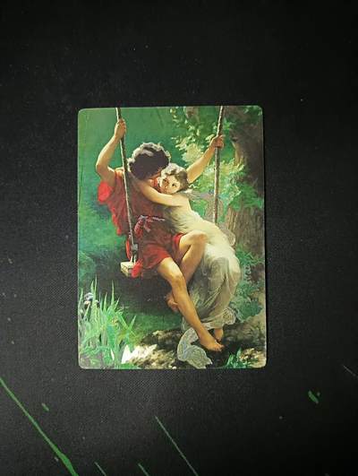 花开卡拍第53期（12月28号周日截拍，品控勿拍!!!拍品不寄存，运费5元，自制卡难免瑕疵，可能存在轻微撞角爆边等出厂瑕疵，品控介意勿拍！） - 奇点卡牌 世界名画 春光 粗闪