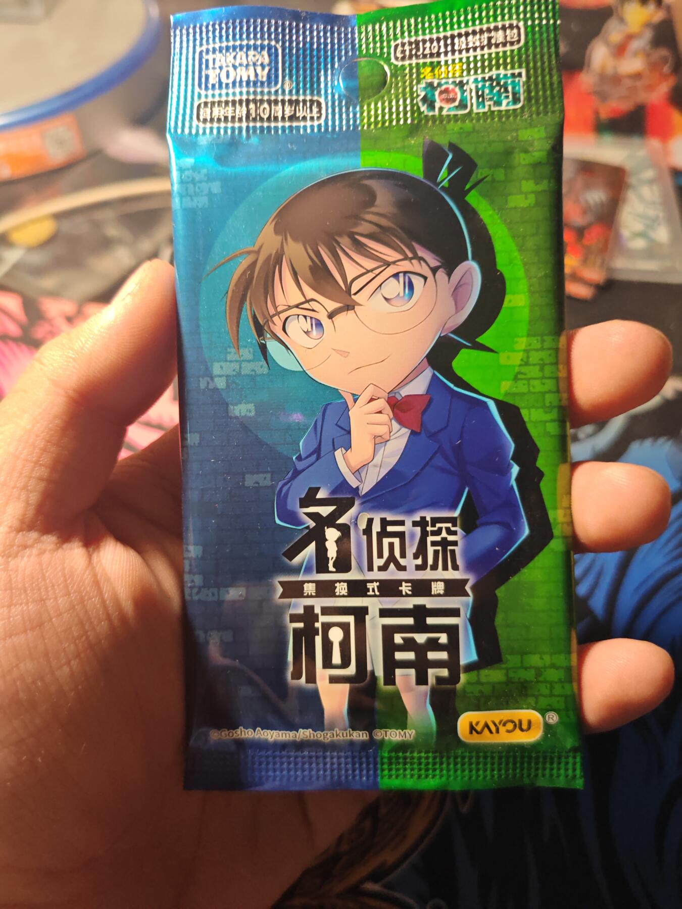 卡牌实验室开始第六次实验 卡游柯南TCG第一弹一包（未拆）