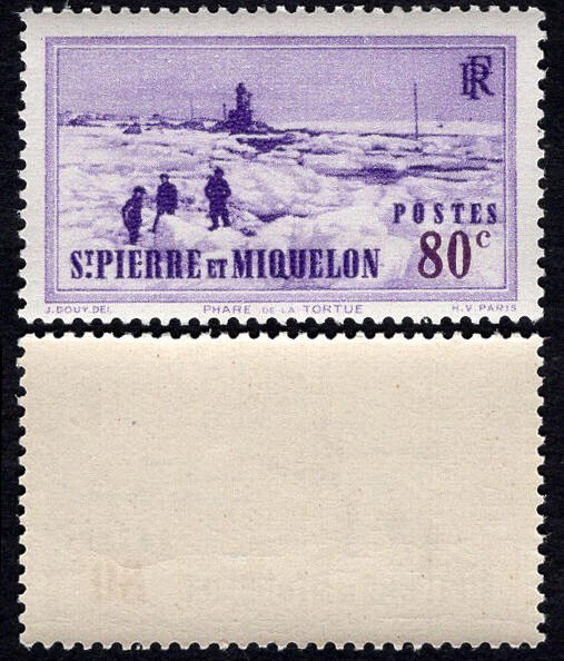 洪涛臻品批发群 精选邮票限时拍卖第1194期  圣皮埃尔和密克隆群岛(法国海外领土,距离加拿大25公里) 早期海岸灯塔邮票 原胶润亮 胶色一致 非常漂亮