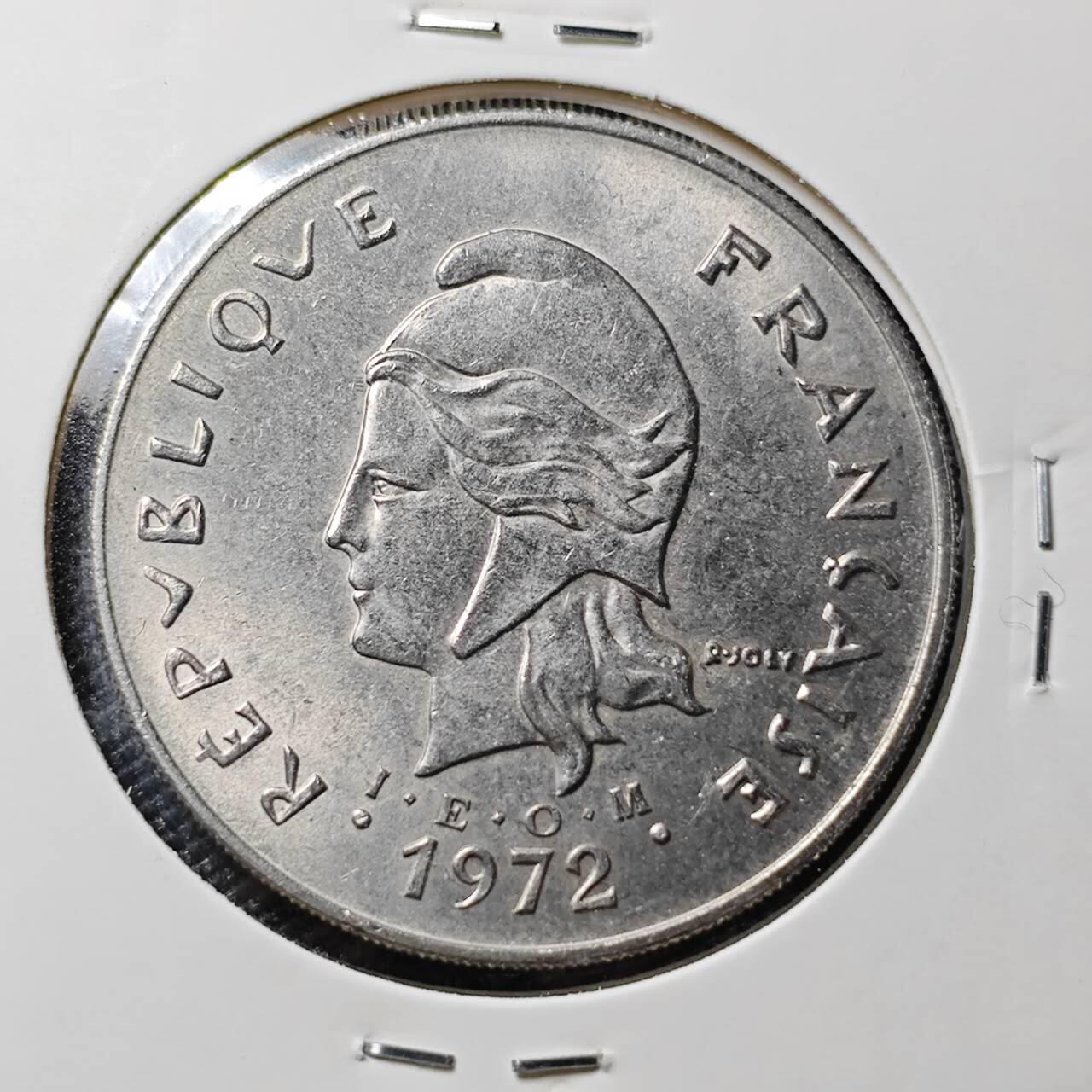 KK钱币收藏小铺 第378期  2月预留时间 周末发货  法属新喀里多尼亚50法郎