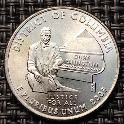 布加迪🐬～世界钱币(上海)🌾第 264 期 /  各国套币和散币 - 美国🇺🇸 2009年 25分 六个特区～华盛顿哥伦比亚特区