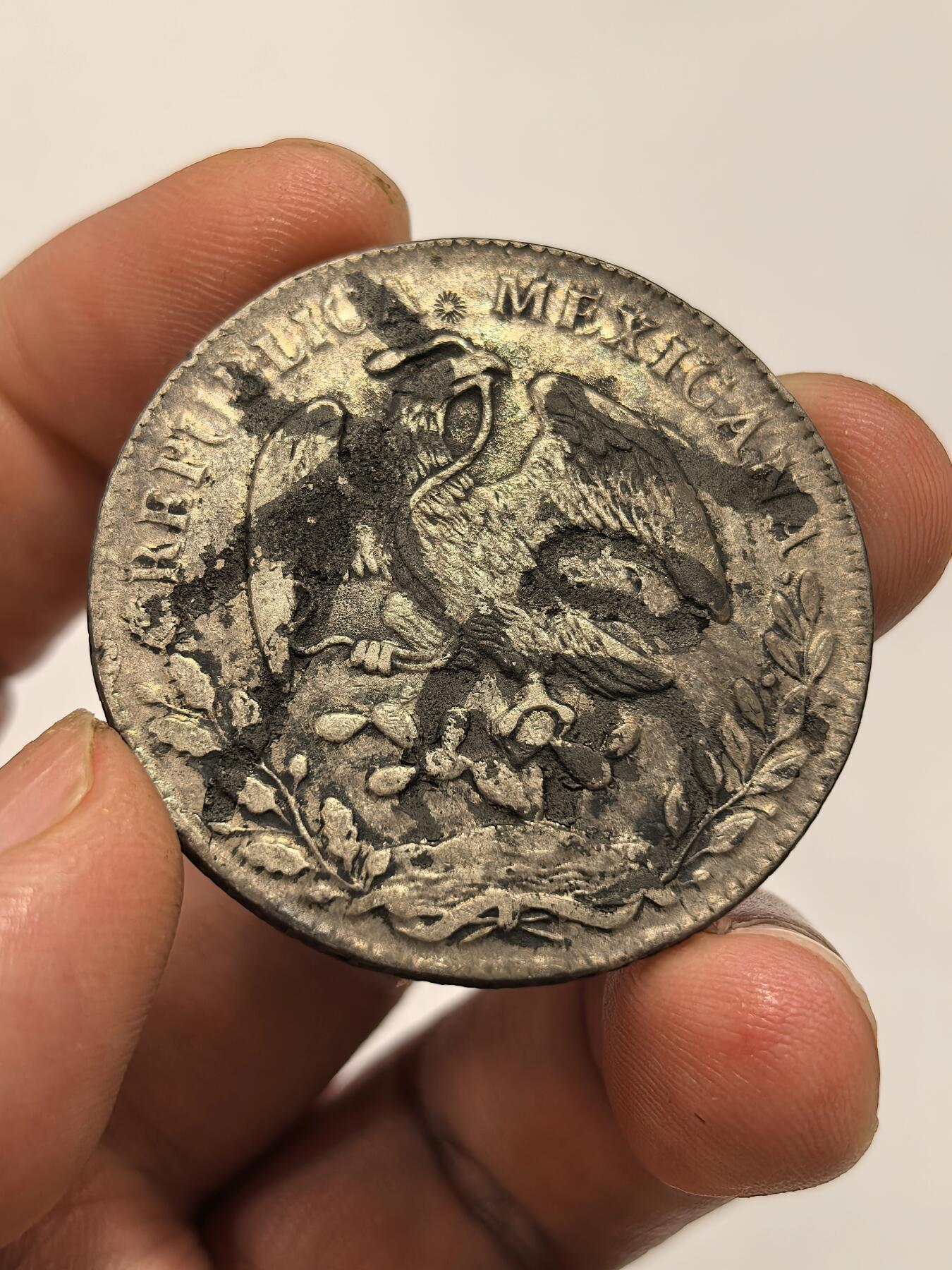 博洋堂世界钱币拍卖第151期（全场包邮） 墨西哥花边鹰洋1883CA MM 双面墨 福