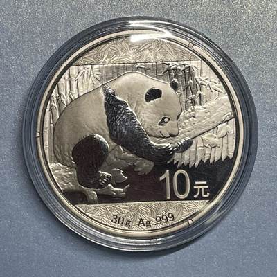【国外老银币、熊猫币、银币邮册、】限时专拍 - 2016年熊猫银币一枚（30克）