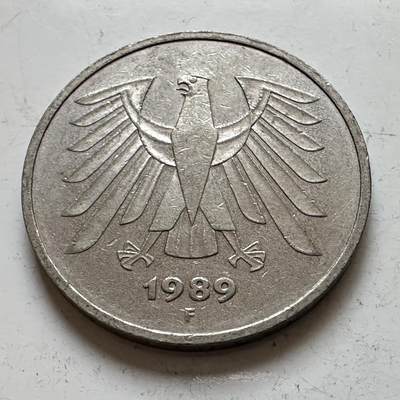 🌹外币初藏🌹🐯2025年第140场  每周二四六晚8️⃣点 接代拍 - 德国1989年F版5马克