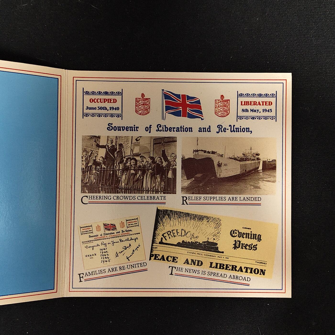 【全场包邮】纯粹捡漏拍485场（免费代拍第22场） 根西1985年2镑解放40周年官方卡装克朗型纪念币