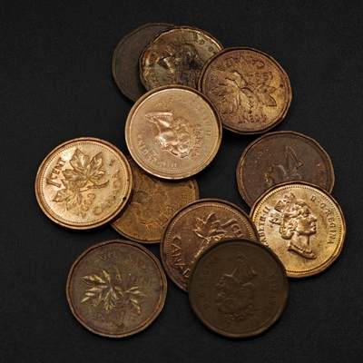 【淘币小摊】实时拍第八百二十五拍   散币场   满百包邮可预留二周 每周一统一发货   - 加拿大一分11枚