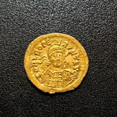 【德藏】世界币章拍卖第157期（拍品征集中~欢迎藏友联系） - 公元425-491年 拜占庭帝国芝诺索利多金币  状态极佳 直径约：21mm，重约：4.4g