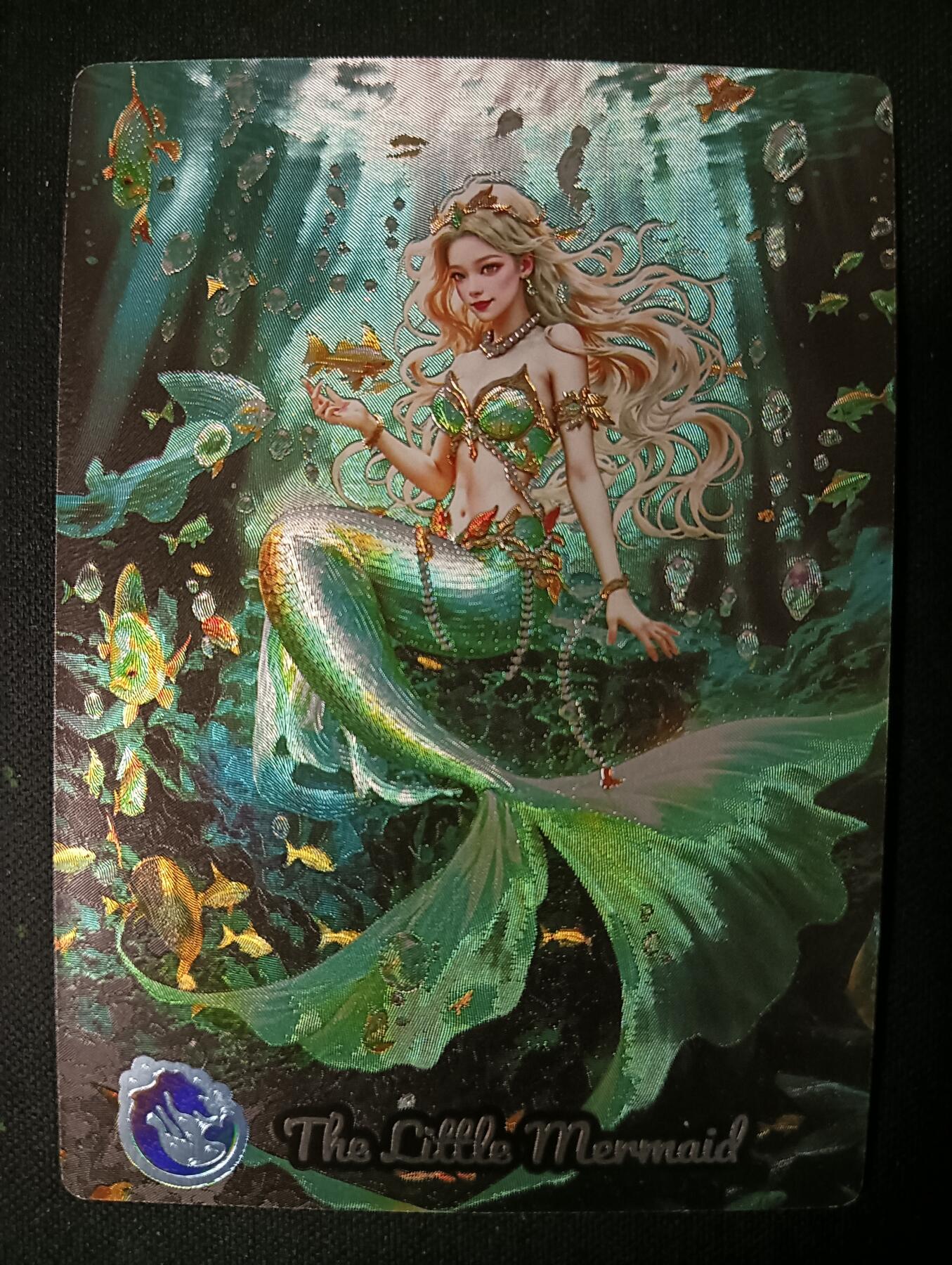 花开卡拍第53期（12月28号周日截拍，品控勿拍!!!拍品不寄存，运费5元，自制卡难免瑕疵，可能存在轻微撞角爆边等出厂瑕疵，品控介意勿拍！） 奇点卡牌 盲包卡 粗闪 小美人鱼