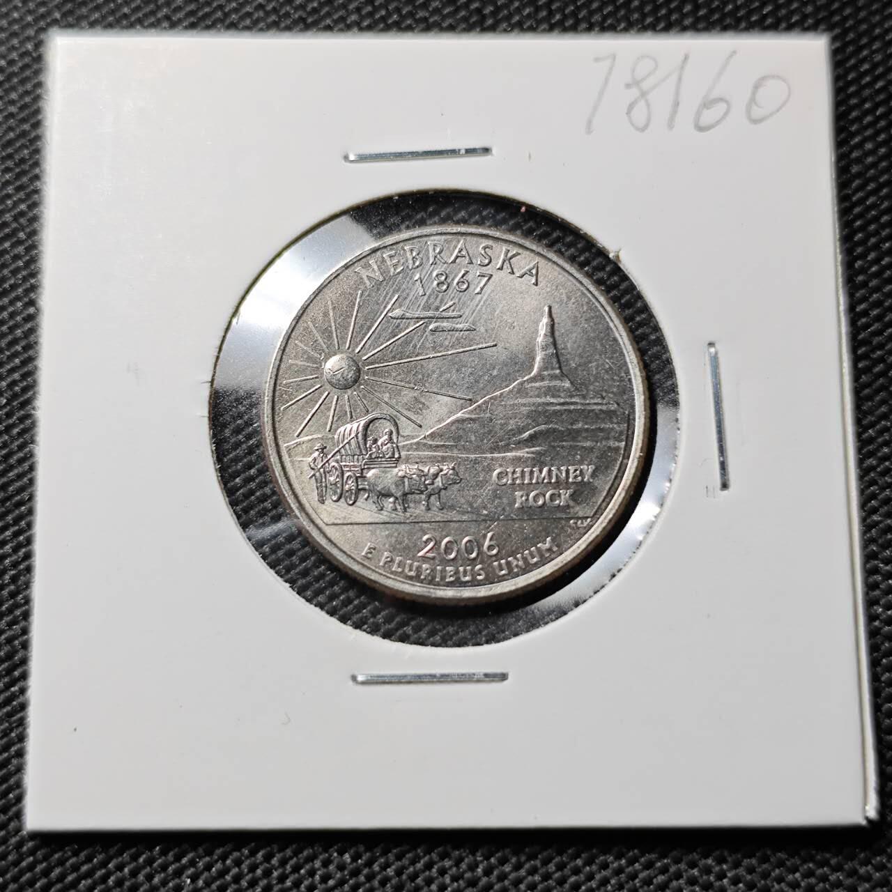 KK钱币收藏小铺 第378期  2月预留时间 周末发货 美国25分纪念币 好品 