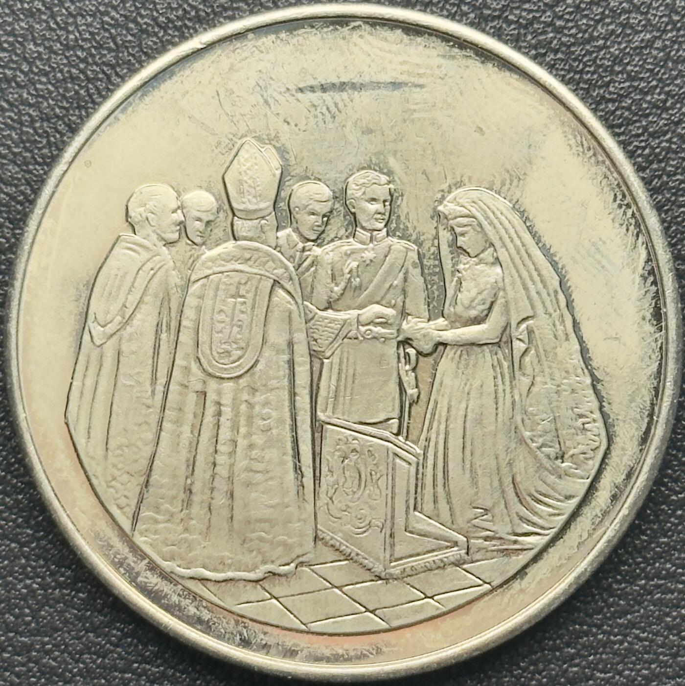 ＜小葵钱铺＞第67期·克朗币·银币场·满200包邮，不寄存·12月15日发货 英国1981年皇室婚礼克朗型纪念章