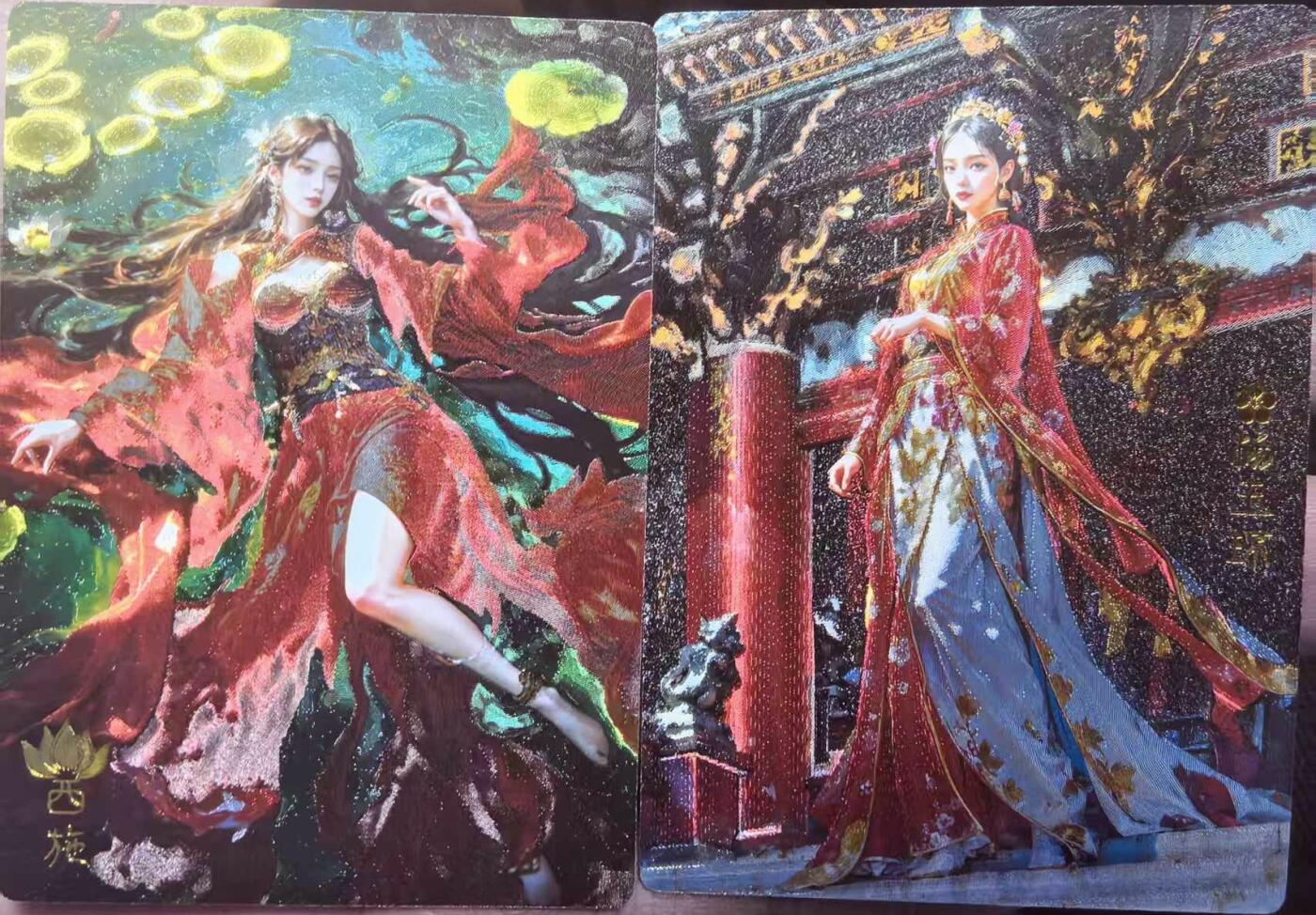 卡有江湖粉丝专场第五期（持续收拍，送拍联系我哦） 【一对】奇点新一期 宗RICH画师绘 四大美女西施/杨玉环