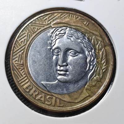KK钱币收藏小铺 第378期  2月预留时间 周末发货 -  巴西1瑞尔双色币
