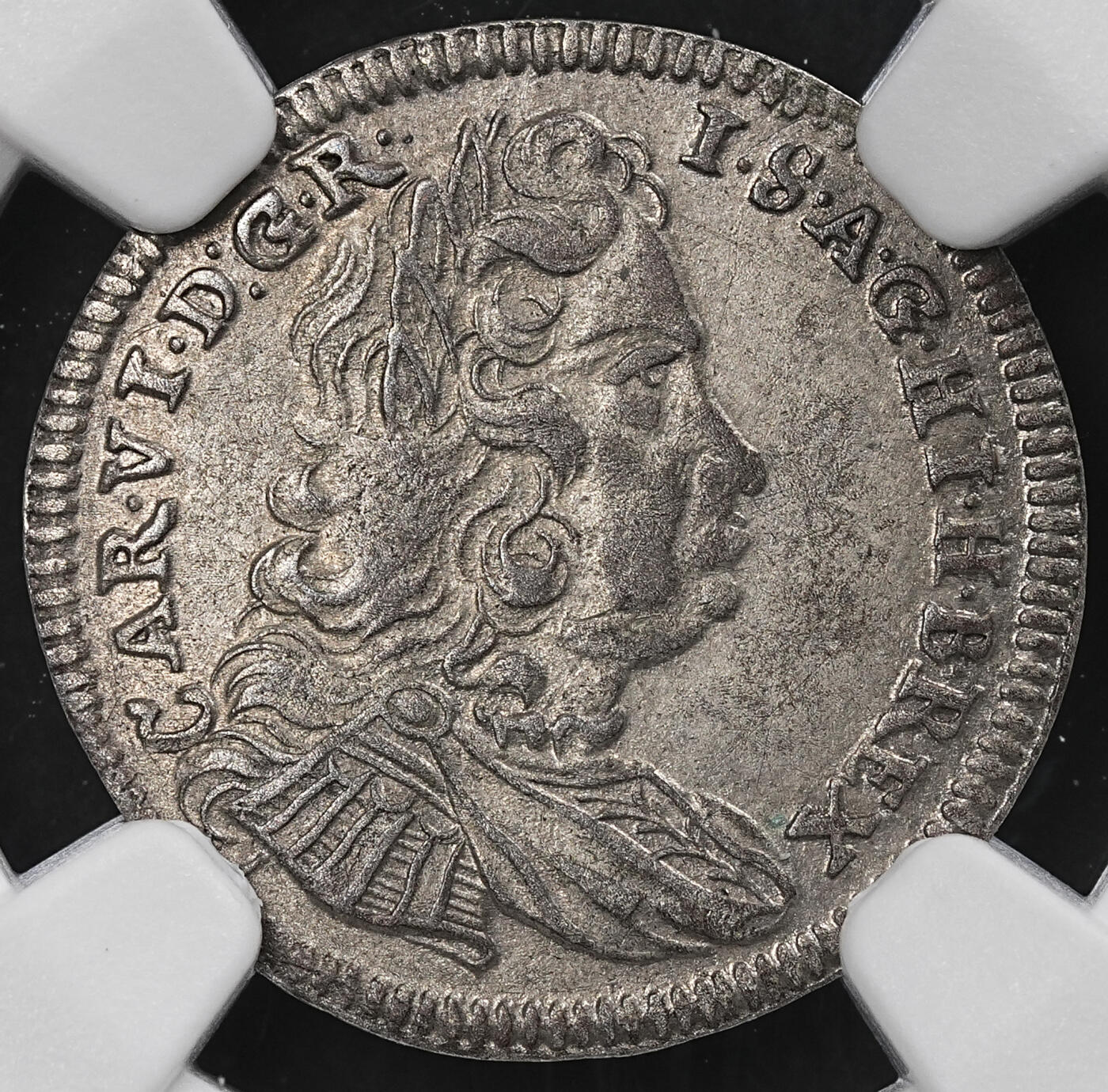 修遠堂世界钱币第九十七期 NGC AU55 1740年神罗-波西米亚3克鲁泽银币