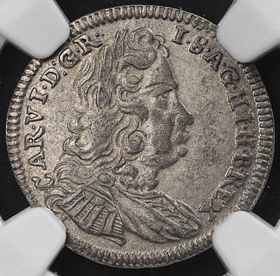 修遠堂世界钱币第九十七期 - NGC AU55 1740年神罗-波西米亚3克鲁泽银币