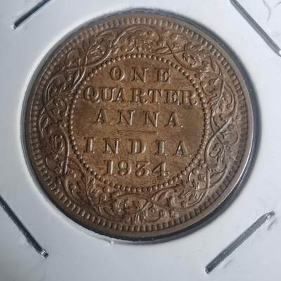 沼泽如烟--第930场 - 英属印度1934年1/4安娜