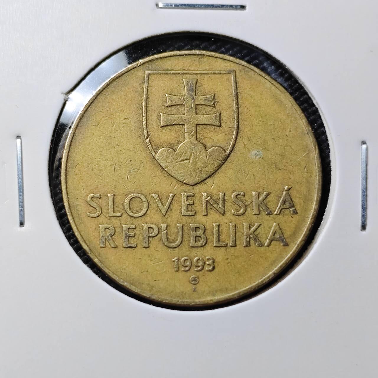 KK钱币收藏小铺 第378期  2月预留时间 周末发货 1993 斯洛伐克10克朗