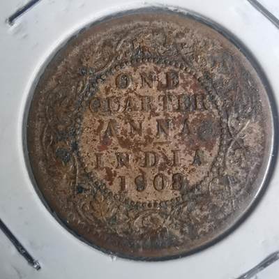 沼泽如烟--第930场 - 英属印度1908年1/4安娜