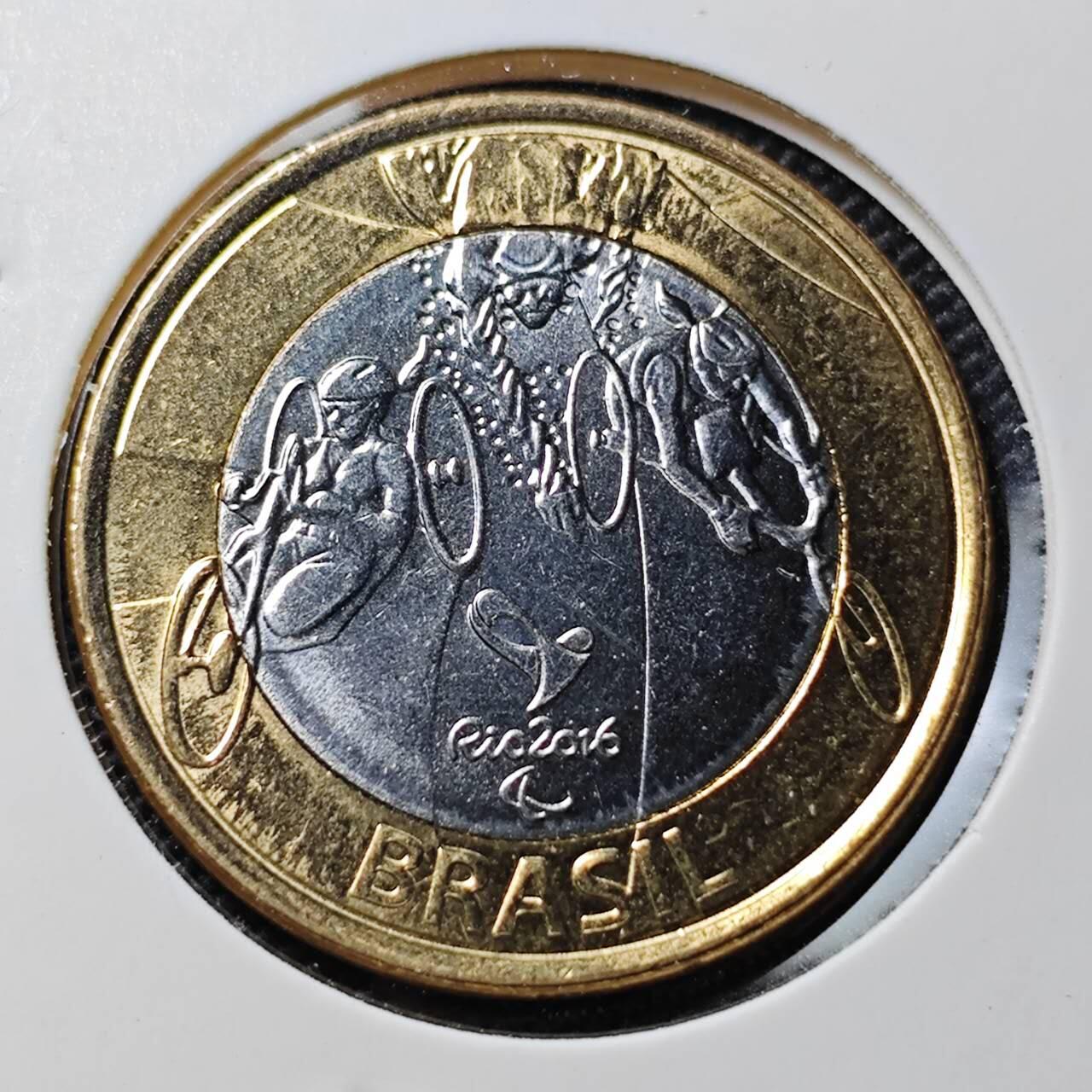 KK钱币收藏小铺 第378期  2月预留时间 周末发货  巴西1瑞尔双色币纪念币