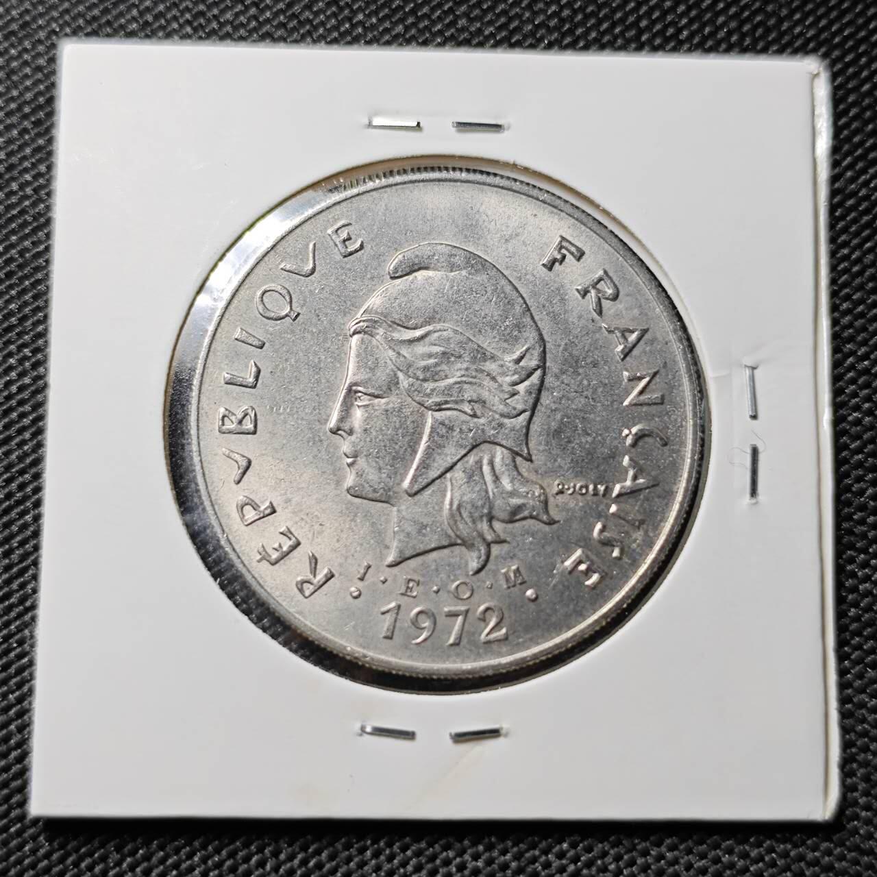 KK钱币收藏小铺 第378期  2月预留时间 周末发货  法属新喀里多尼亚50法郎