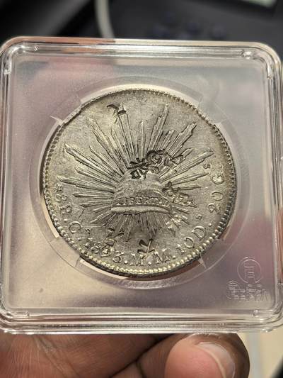 博洋堂世界钱币拍卖第151期（全场包邮） - 墨西哥鹰洋CA 1893，近未流通底板，带清晰字戳