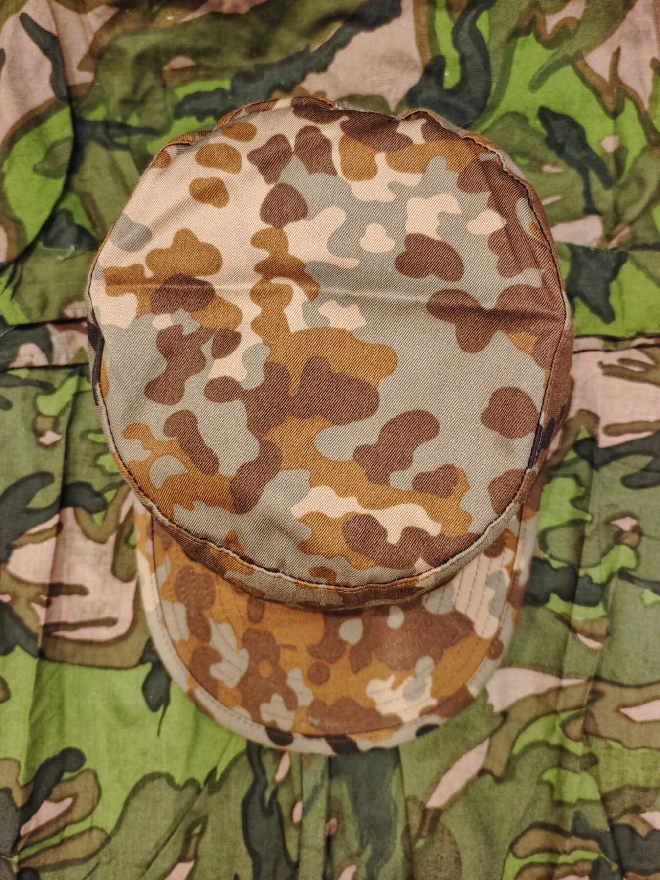 03德式斑点迷彩作训帽58头围