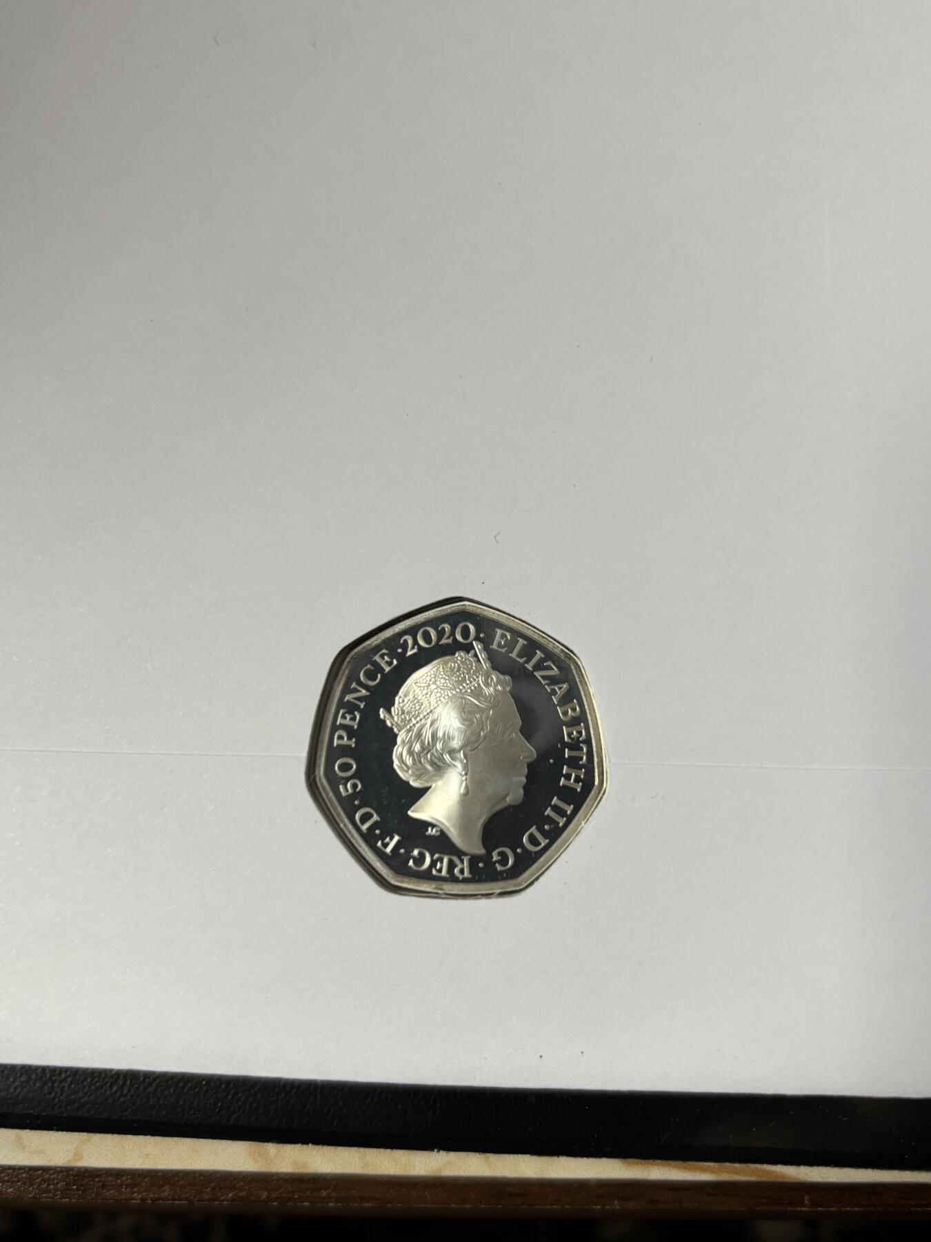 第185期拍卖 英国2020年物理学家罗莎琳德·富兰克林纪念银币首日封，925银，8克，