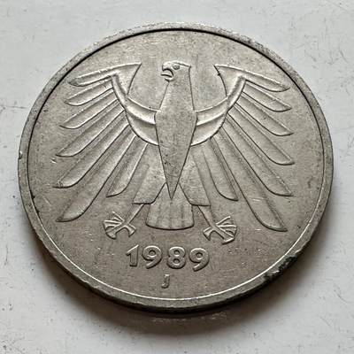 🌹外币初藏🌹🐯2025年第140场  每周二四六晚8️⃣点 接代拍 - 德国1989年J版5马克