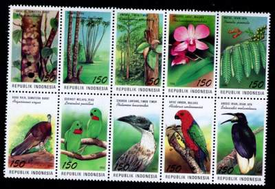 洪涛臻品批发群 精选邮票限时拍卖第1194期  - 印度尼西亚 濒危动植物 10全套新全