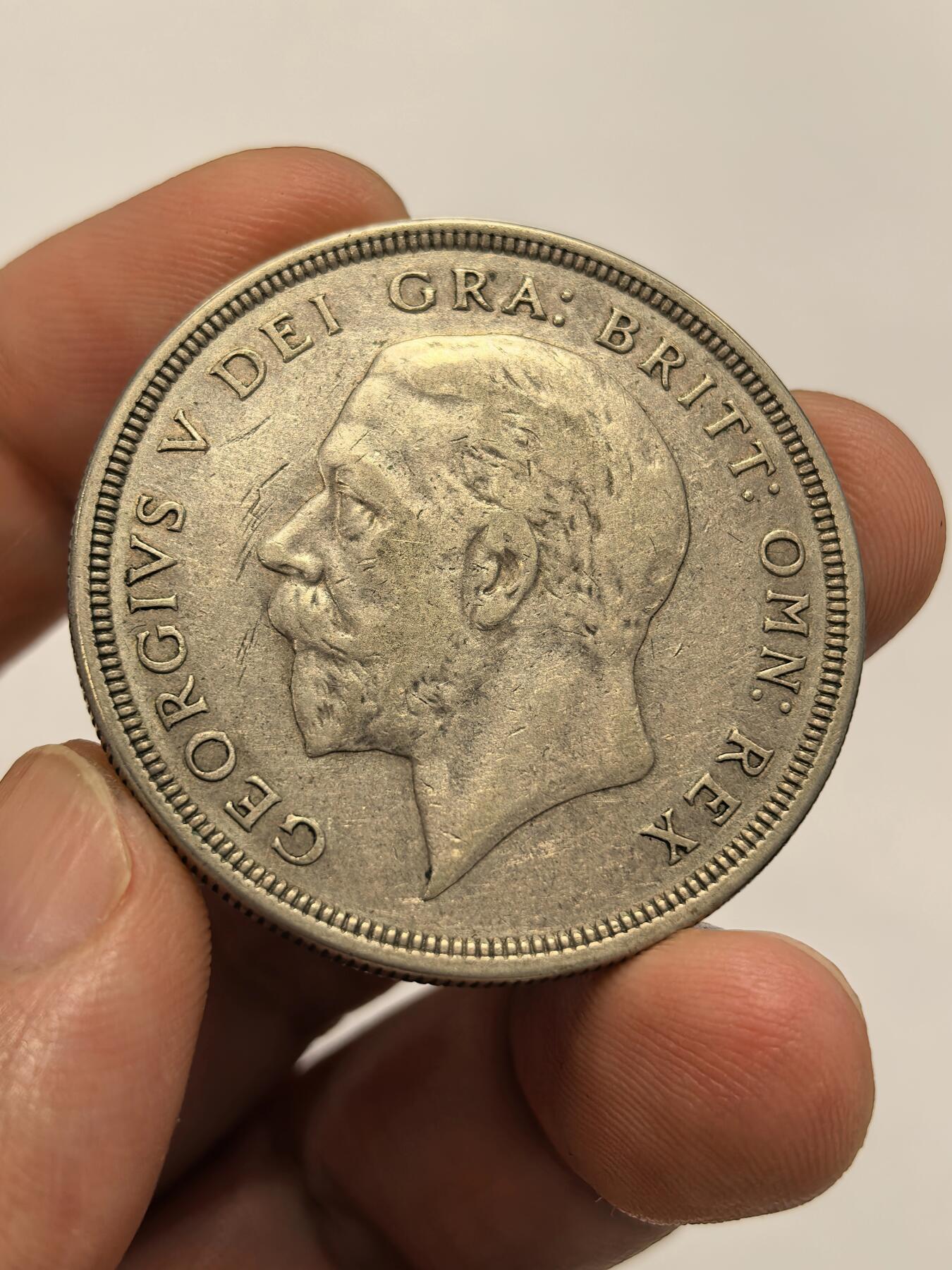 博洋堂世界钱币拍卖第151期（全场包邮） 英国1933年乔治五世花冠克朗银币 发行量仅7132