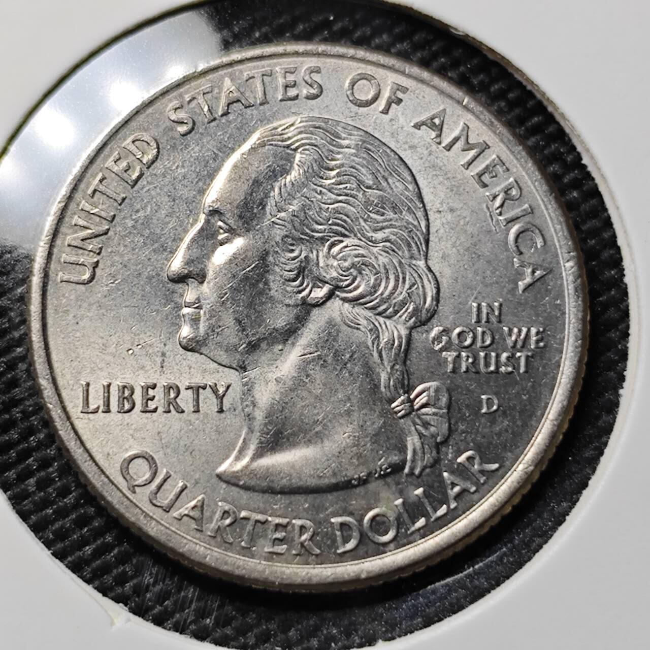 KK钱币收藏小铺 第378期  2月预留时间 周末发货  美国25分纪念币 好品