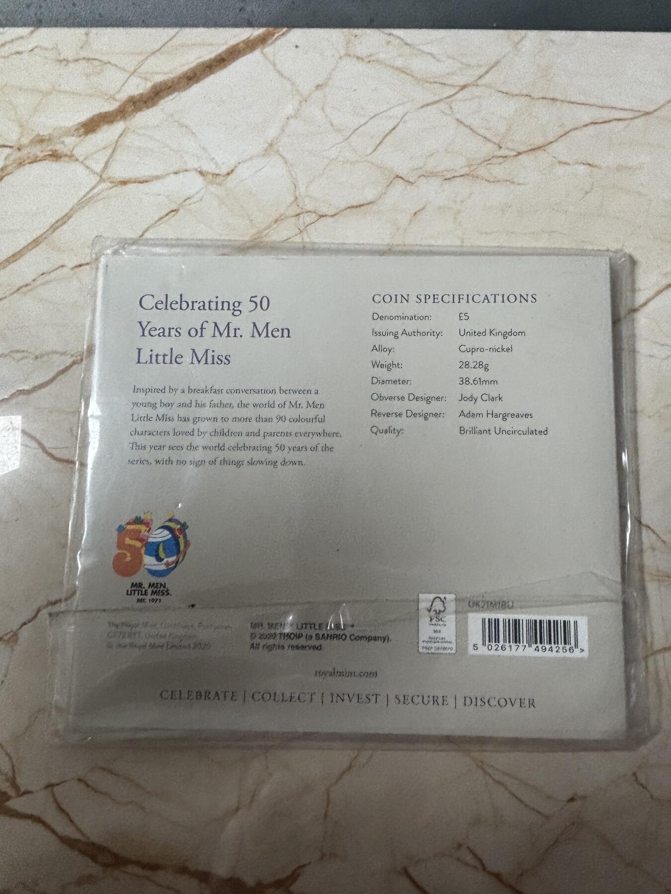 第185期拍卖 卡装英国2021年笑脸5英镑铜镍合金纪念币