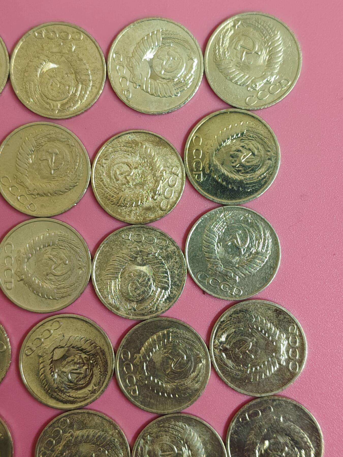 外国钱币徽章 次品苏联50戈比30枚