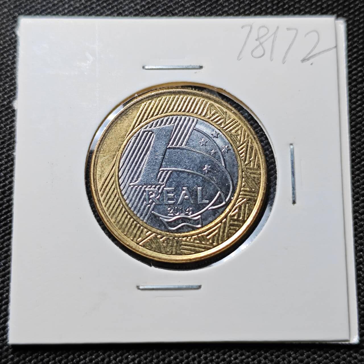 KK钱币收藏小铺 第378期  2月预留时间 周末发货  巴西1瑞尔双色币纪念币