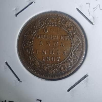 沼泽如烟--第930场 - 英属印度1907年1/4安娜