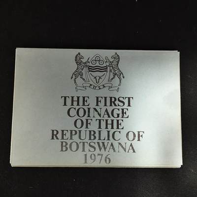 【全场包邮】纯粹捡漏拍485场（免费代拍第22场） - 博兹瓦纳1976年官方发行皇家厂经典信封装精制套币-PS1