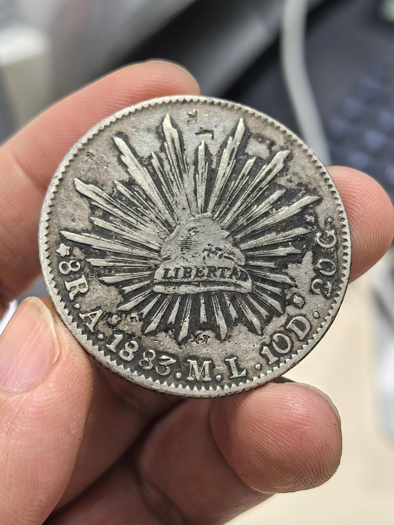 博洋堂世界钱币拍卖第151期（全场包邮） 墨西哥鹰洋AS 1883 少见厂家