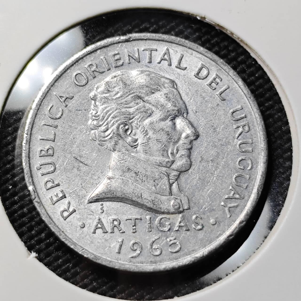 KK钱币收藏小铺 第378期  2月预留时间 周末发货  1965乌拉圭50分