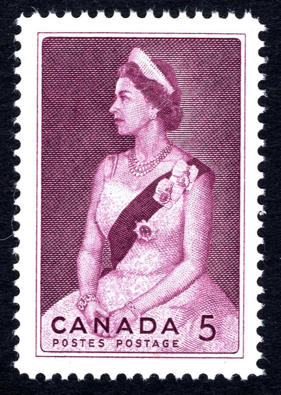 洪涛臻品批发群 精选邮票限时拍卖第1194期  加拿大1964年 伊丽莎白二世女王新票, 精美雕刻版, 原胶完美润亮