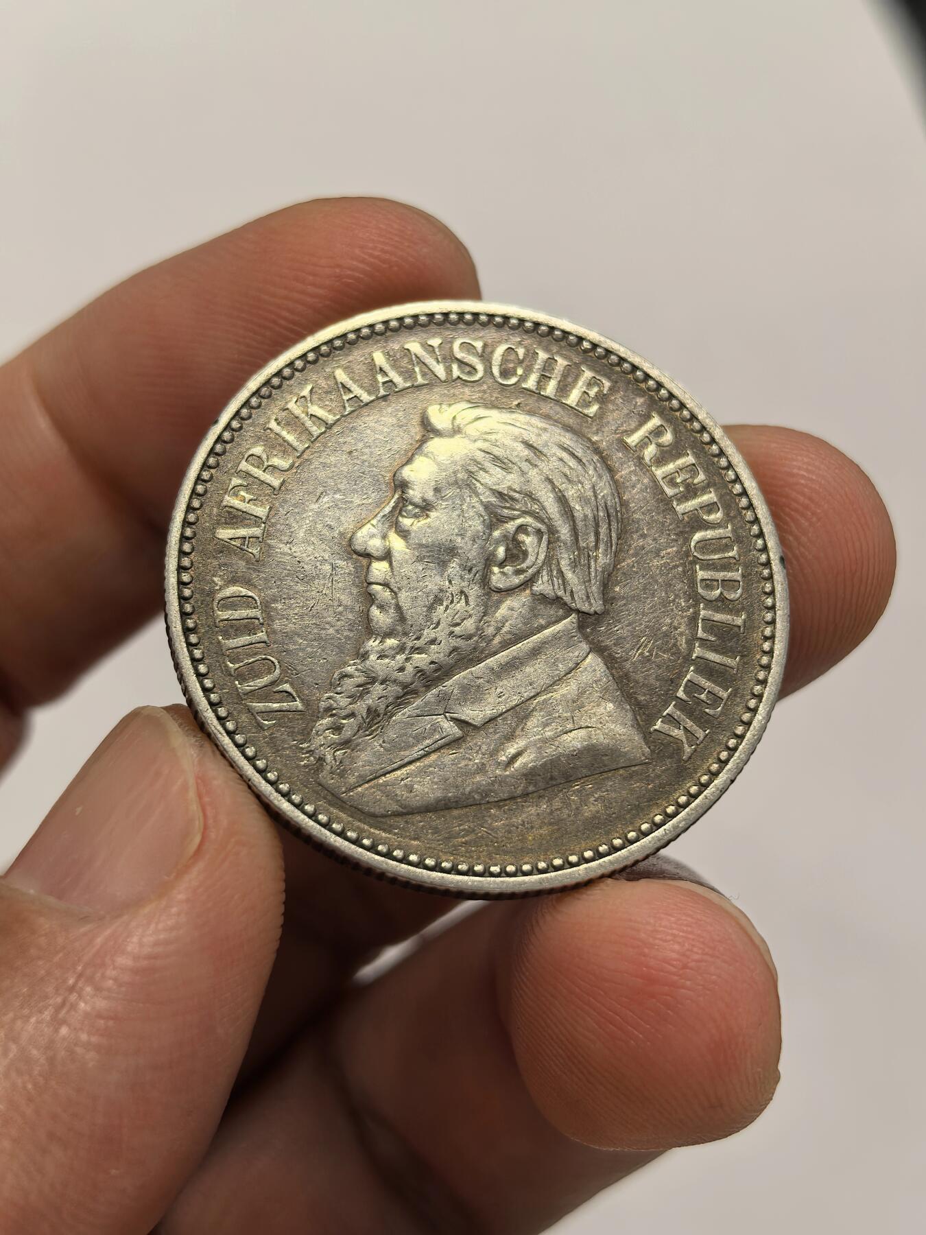 博洋堂世界钱币拍卖第151期（全场包邮） 南非德兰士瓦1897年半克朗2.5先令银币