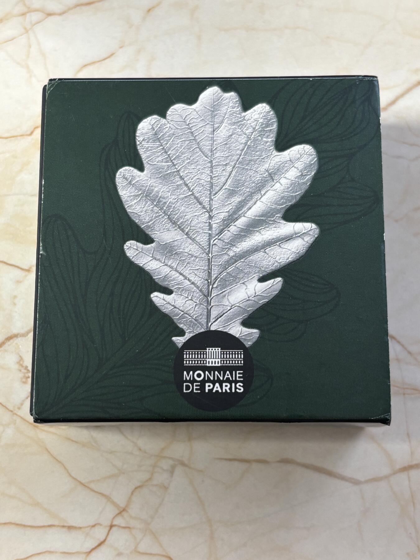 第184期拍卖 法国2020年自然法兰西橡树20欧精制纪念银币NGC-PF69原盒证书，900银，18克，发行10000枚