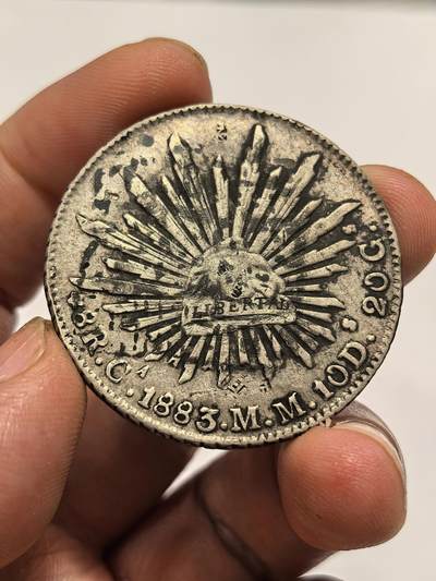 博洋堂世界钱币拍卖第151期（全场包邮） - 墨西哥花边鹰洋1883CA MM 双面墨 福