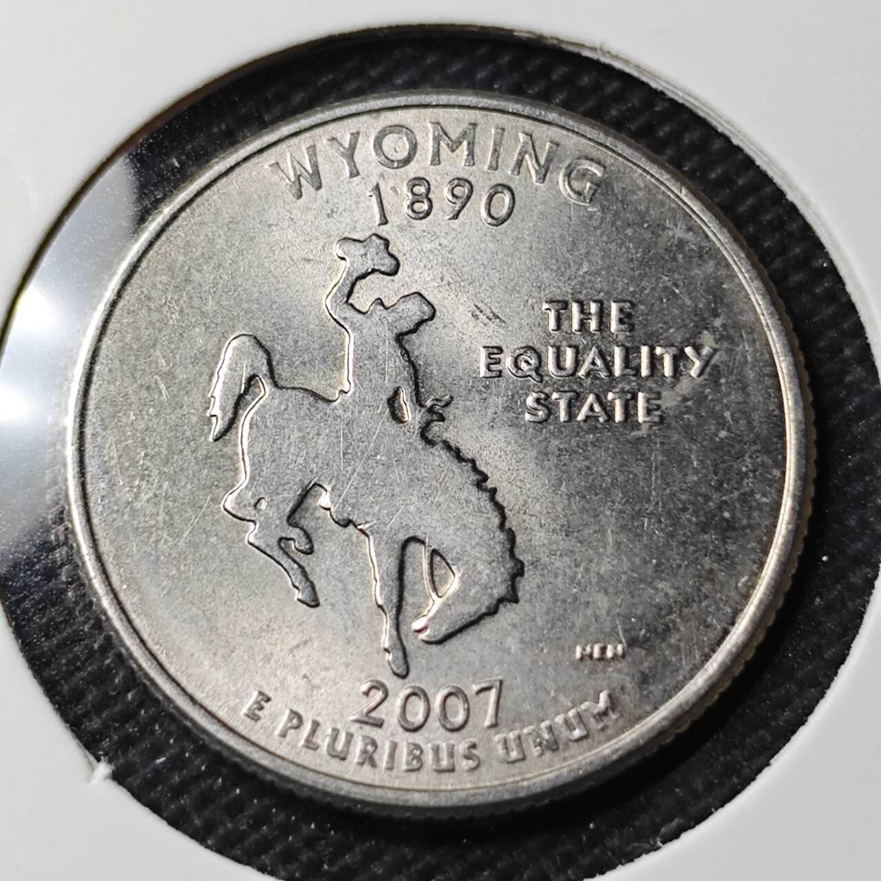 KK钱币收藏小铺 第379期  2月预留时间 周末发货  美国25分纪念币 好品