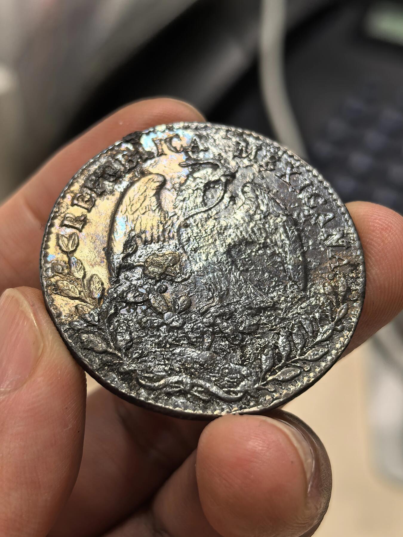 博洋堂世界钱币拍卖第151期（全场包邮） 墨西哥鹰洋DO 1862，少见版，底板近未流通，海捞标本