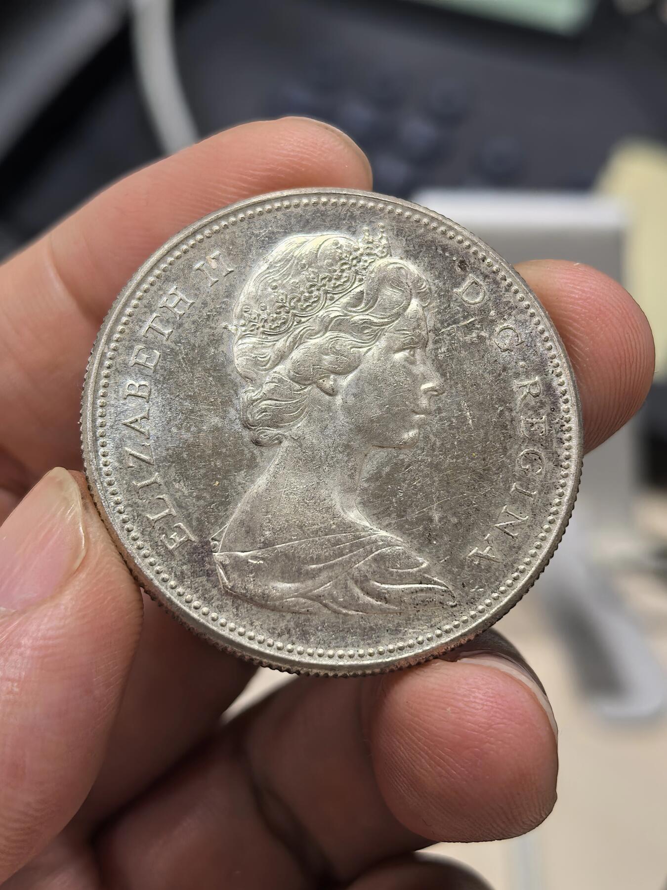 博洋堂世界钱币拍卖第151期（全场包邮） 加拿大1967年建国一百周年大雁纪念大银币，原光好品